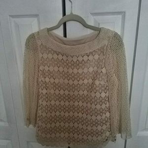 Tory Burch  Cream Lace Top